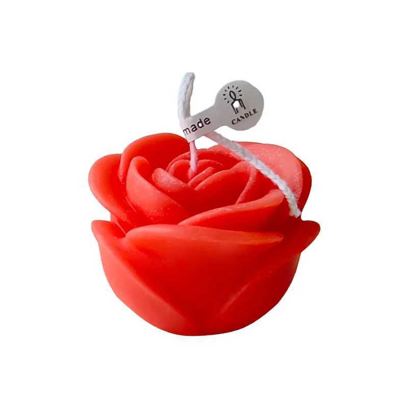 1pc Rose Flower Aromatherapy Candles for Home Decoration Lovely Scented Candle Photography Props Valentines Day Wedding Decor W250704
