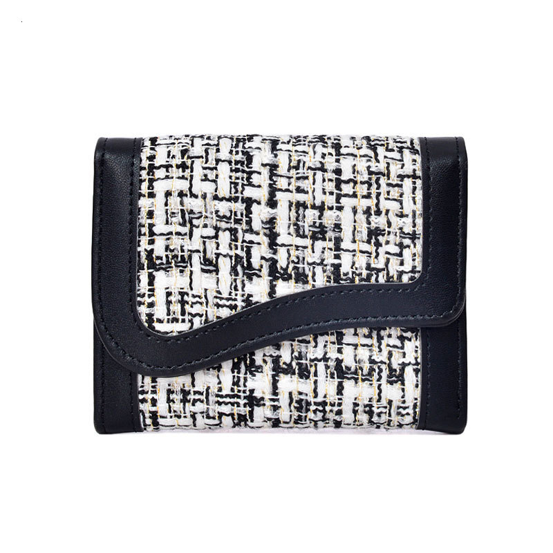 Free Shipping Designer Bag New Style Small Chanel Wallet High-end Women Student Solid Color Simple Korean Style Large Capacity Multi-card Slot Coin Pu