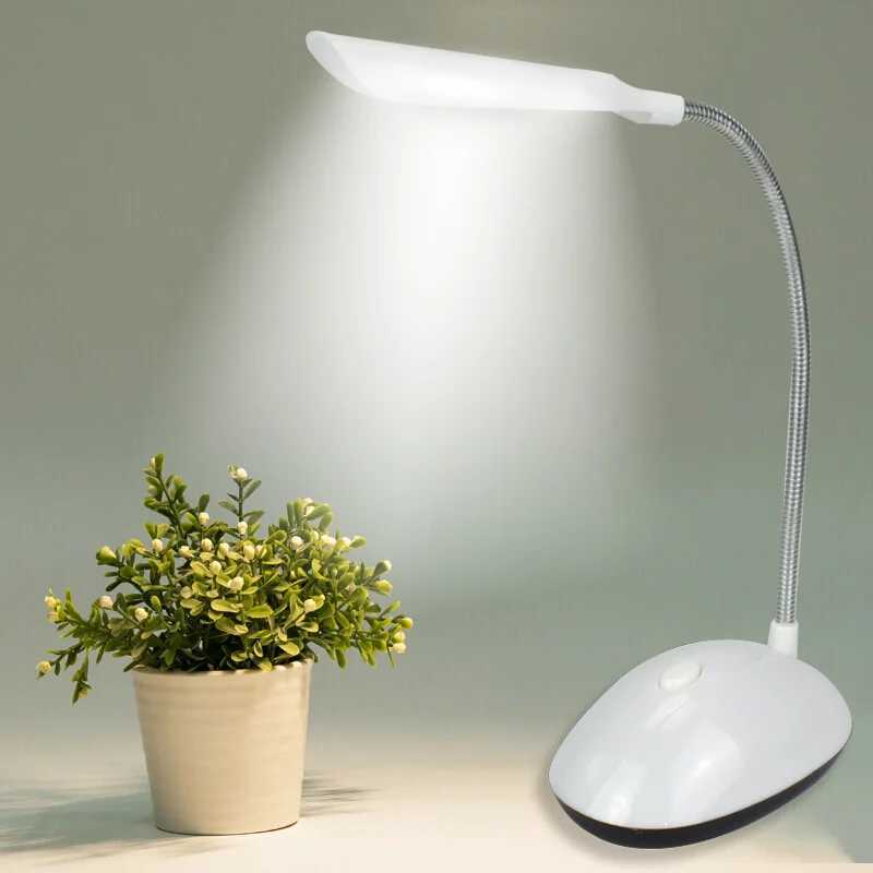 1Pc LED Folding Table Lamp Reading Light AAA Battery Powered Eye Protection Night Lamp for Bedroom Bedside Study Lighting Desk LightXJ250703