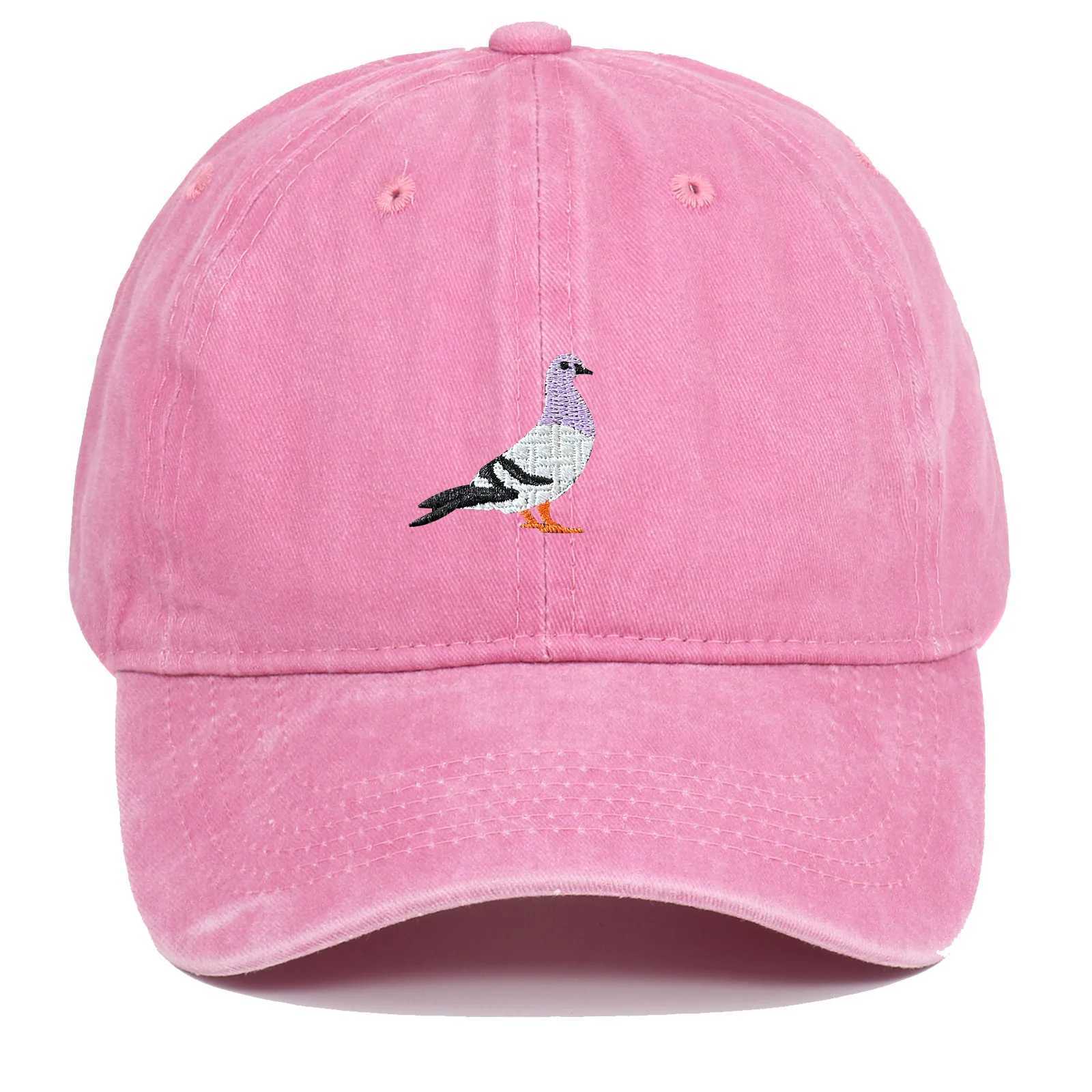 Men and wen summer sun hat outdoor sun protection pigeon embroidered baseball hat ins versatile casual baseball cap X250704