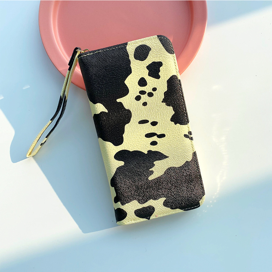 Free Shipping Designer Bag New Printed Women's Wallet High-end Cowhide Large Capacity Coin Purse Multifunctional Zipper Clutch