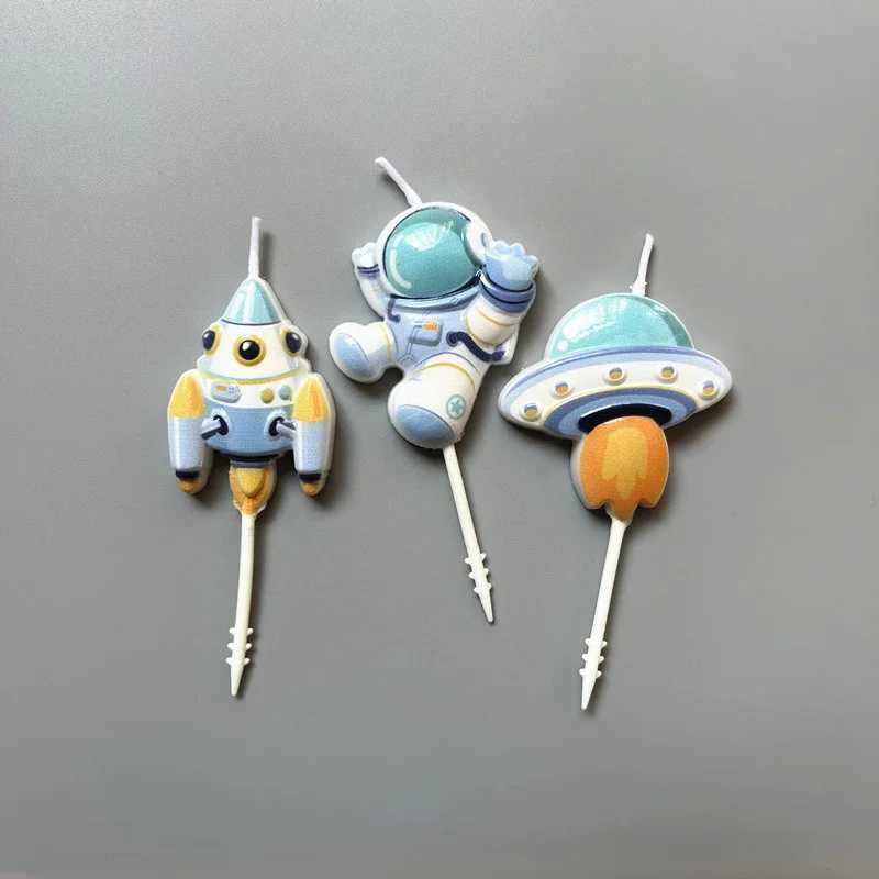 Blue Childrens Birthday Candles Boy Sparkles Child Decorative Candles Gothic Decoration Cake Surprises Party Supplies Candle W250704