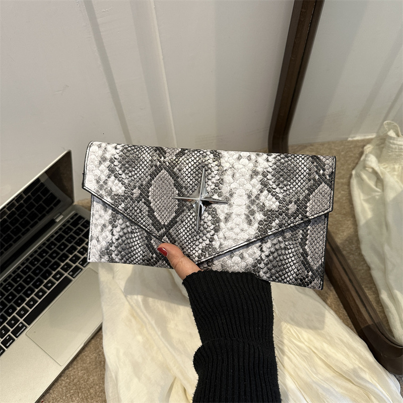 Free Shipping Designer Bag 2025 Autumn Winter New Color-block Snake Pattern Handheld Stylish Small Square Bag High-end Design Handbag Women's Bag