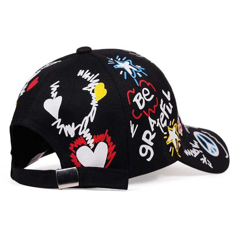 Letter printing graffiti hip hop baseball cap fashion outdoor couple universal wild sun hat sports casual caps dad hats X250704