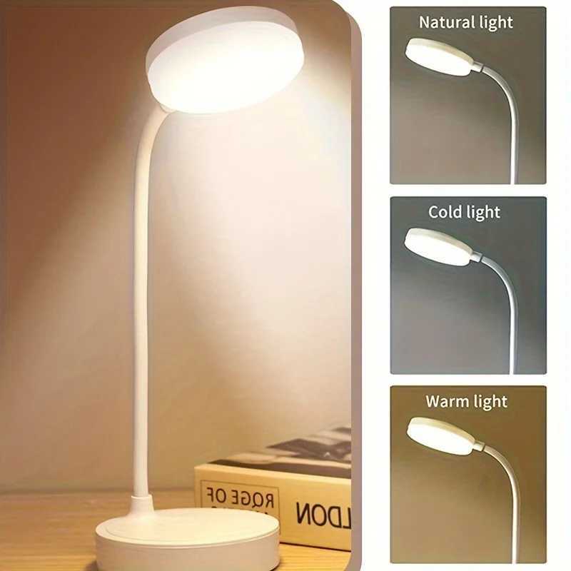 3-Level Dimmable Wireless LED Desk Lamp Touch Night Light USB Rechargeable Touch Lamp for Room Study Office XJ250703
