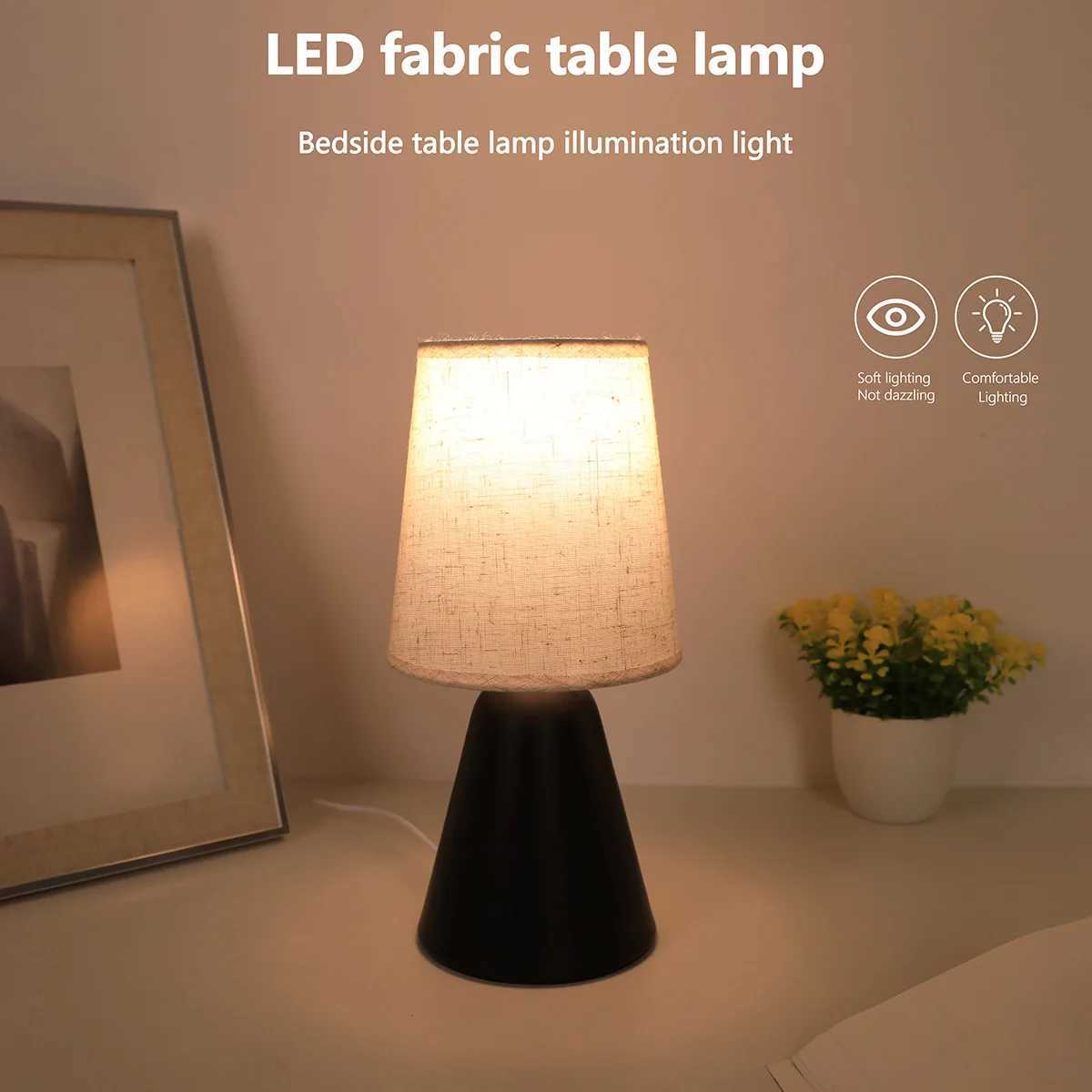 Modern linen art table lamp home decoration atmosphere lamp suitable for bedrooms study roomsXJ250703