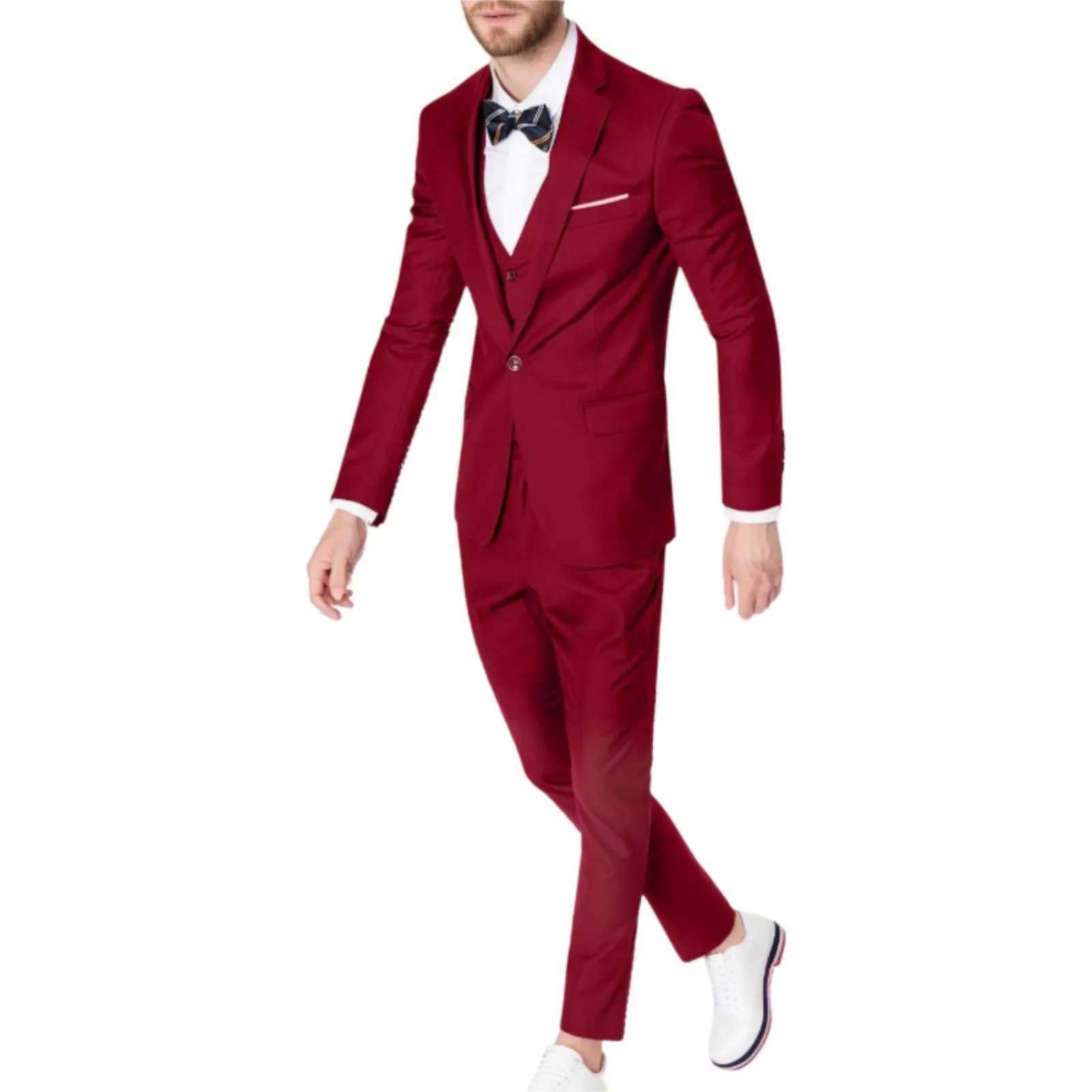 Men Elegant Suits For Wedding 2 Pieces 2 Sets Jackets Vest Pants Luxury Classic Blazers Outfit Fashion Full 2025 Formal Costume X250704