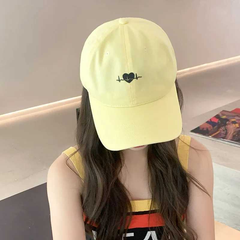Summer Embroidery Duck Tongue Cap Sun Shading Baseball Cap Wen Men Casual Hundred Sunscreen Hat Lovely Soft X250704