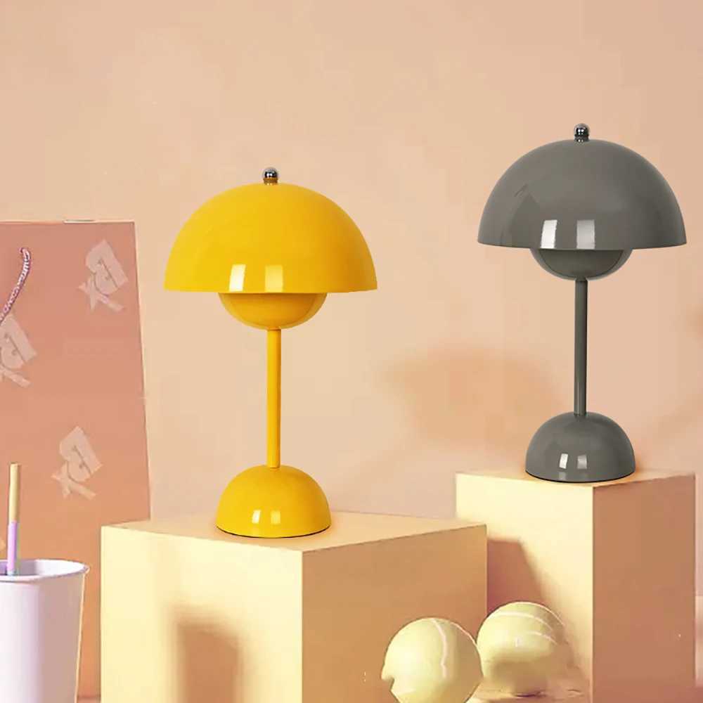 Portable Flower Bud Desk Lamp USB Touch Switch Adjustable Dimming Bedroom Bedside Decorative Light Outdoor Camping Light XJ250703