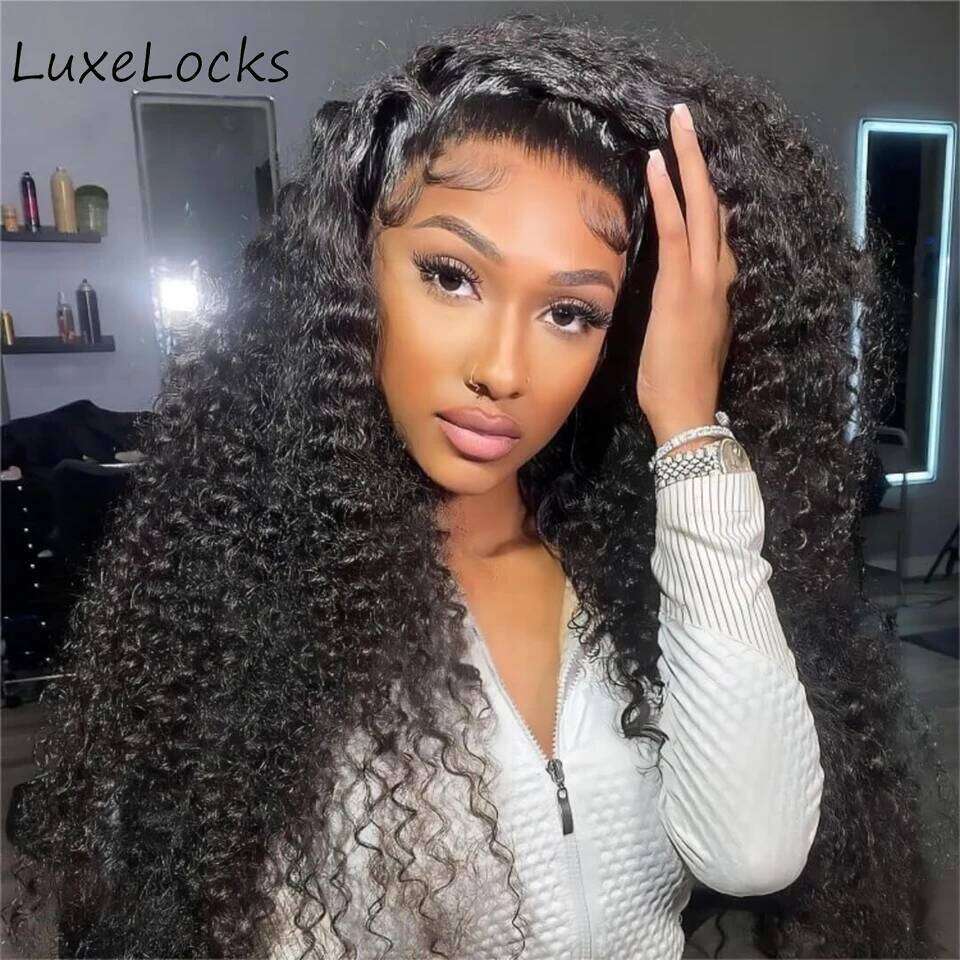 100% Brazil Guleless Curly for Women 4x4 13x4 13x6 Lace Front Natural Breathe Wigs Human Hair