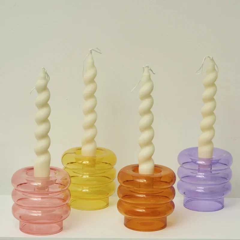 2pcs Spiral Candles Scented Candle Decorative Candles Taper Candles Home Decor Wedding Decoration Centerpieces Candlestick Gift W250704