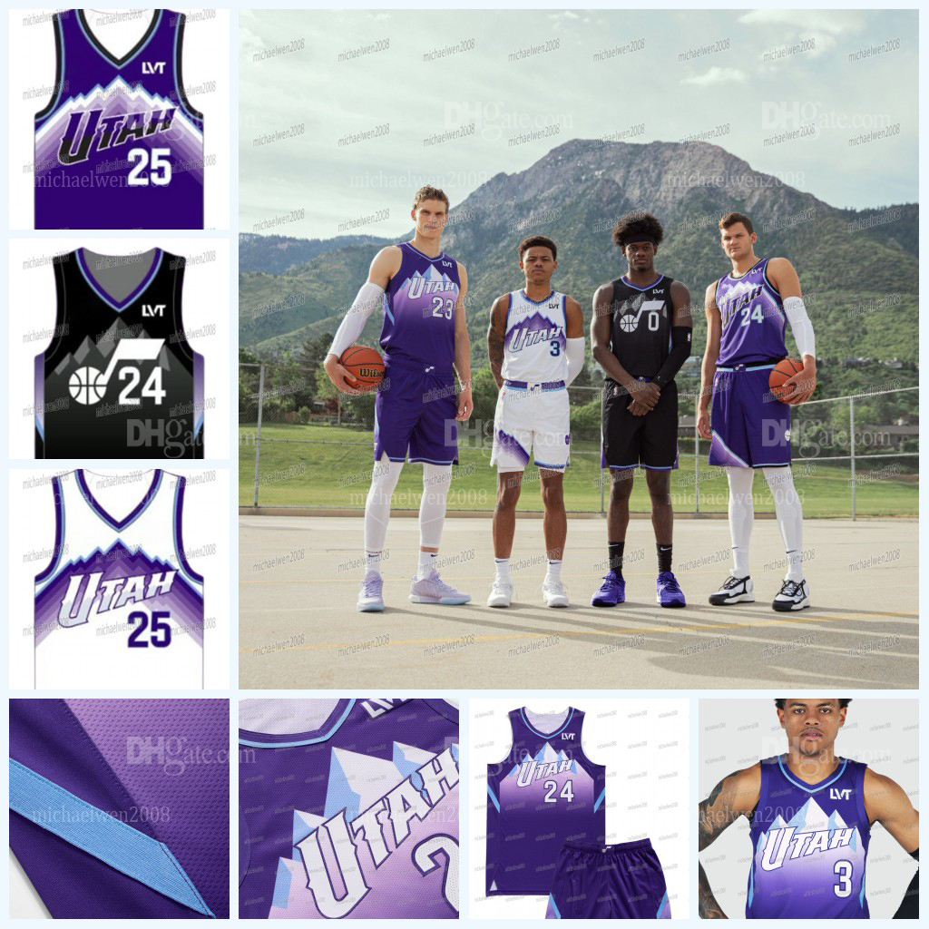 Utahs Jazzs 2025 26 Basketball Jersey Walter Clayton Jr. Clarkson John Collins Keyonte George Markkanen Mykhailiuk Sexton Personalized