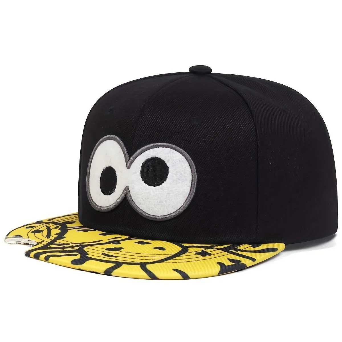 Cartoon Big E Cookie Bite Blue Snapback Hat Adts Outdoor Travel Adjustable Sun Baseball Sports cap Sunscreen Hat X250704