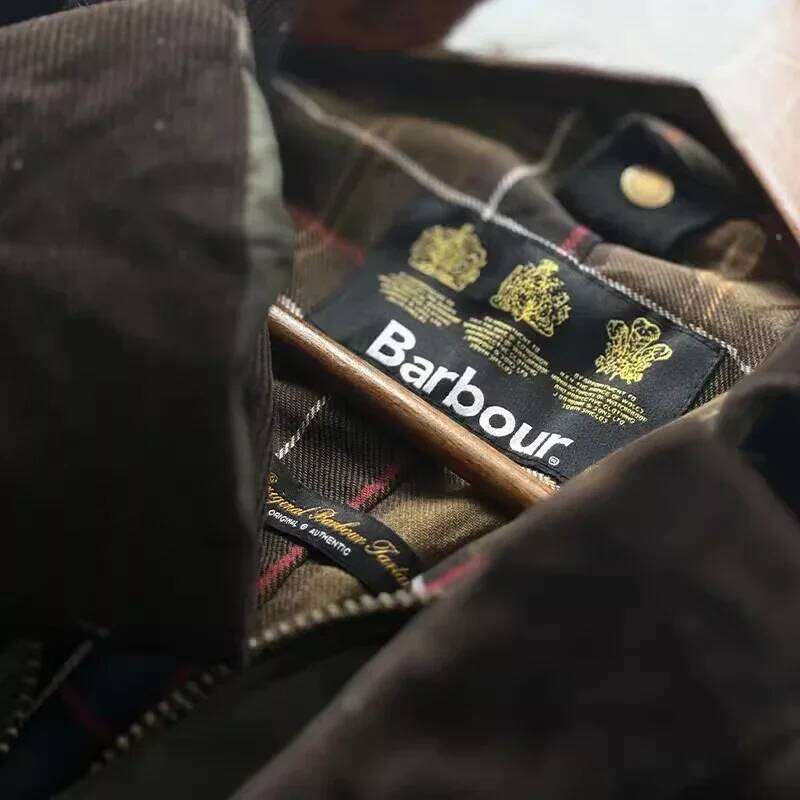 Barbour American Retro Wax Slim Fit Mid-Length Lapel Trench Coat 250701