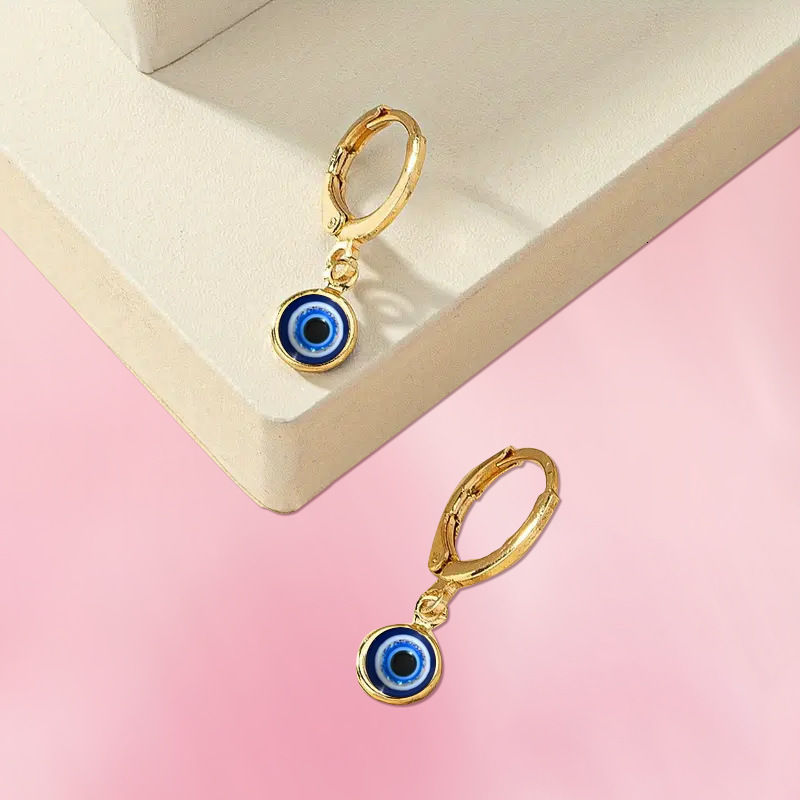 Fashion Simple Demon Eye Personality Earrings Ear Clips High-end Feel