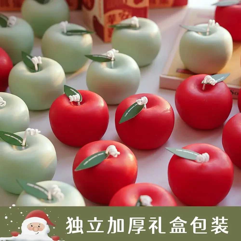 Apple Candle Aromatherapy Gift Box Candle Styling Gift for Teachers Candle Blessings Creative Photography Props Decoration W250704