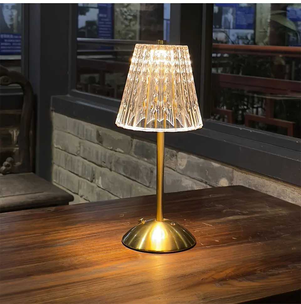 Rechargeable Light LED Table Lamps Touch Desk Lamp Wireless Night Light Restaurant Bar Desktop Mood Lighting Bar Decoration XJ250703