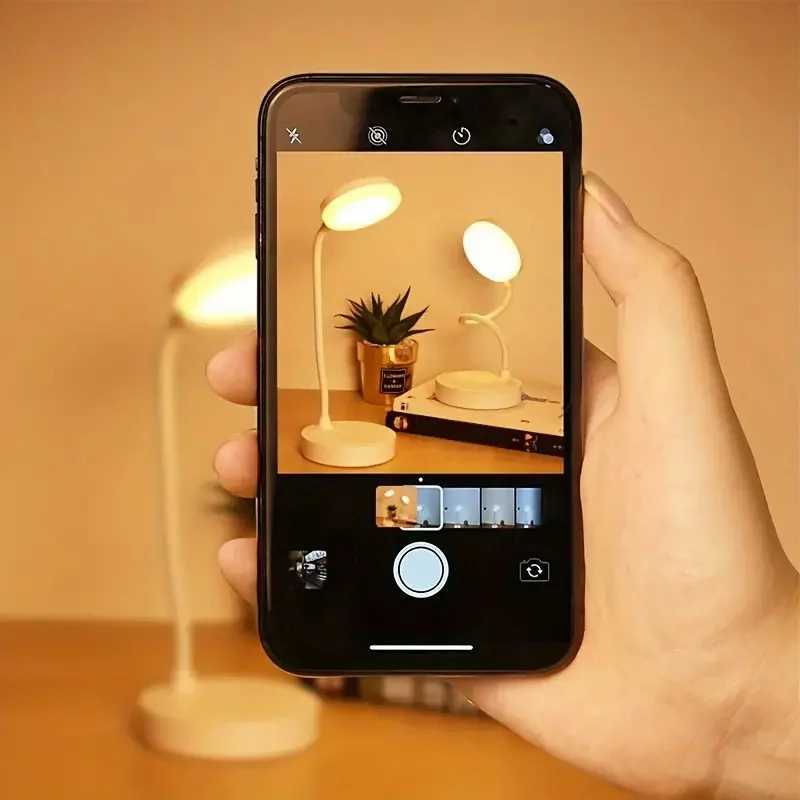 3-Level Dimmable Wireless LED Desk Lamp Touch Night Light USB Rechargeable Touch Lamp for Room Study Office XJ250703