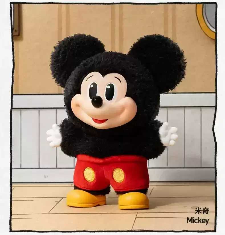 Disney Original Mickey Family Cute Together Keychain Series Blind Box Vinyl Doll Anime Figure Decoration Collection Kid Gift Z250703