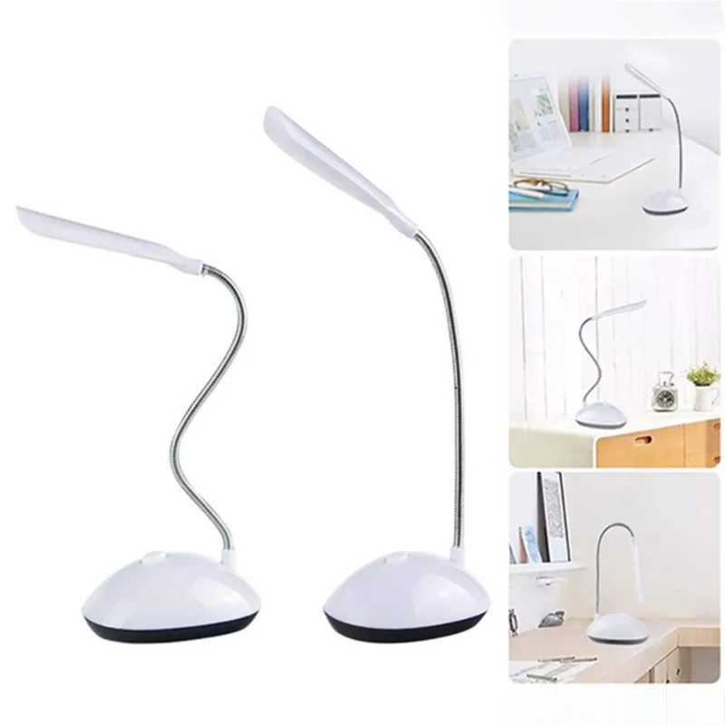 1Pc LED Folding Table Lamp Reading Light AAA Battery Powered Eye Protection Night Lamp for Bedroom Bedside Study Lighting Desk LightXJ250703