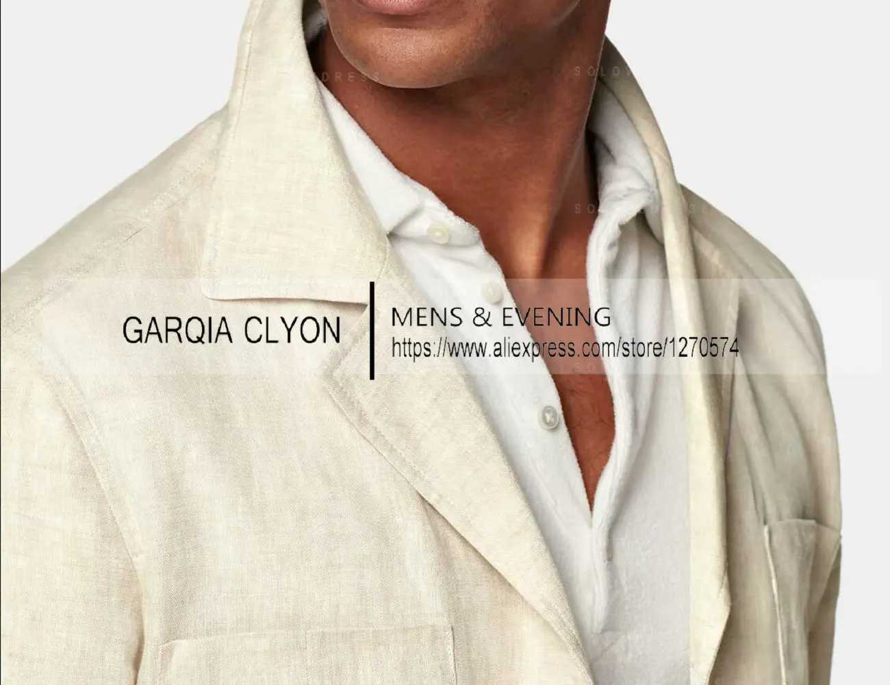 New 2 Pieces Linen Mens Suits With Belt Tuxedo Summer Casual Style Groomsmen For Wedding (Blazer+Pants) X250704