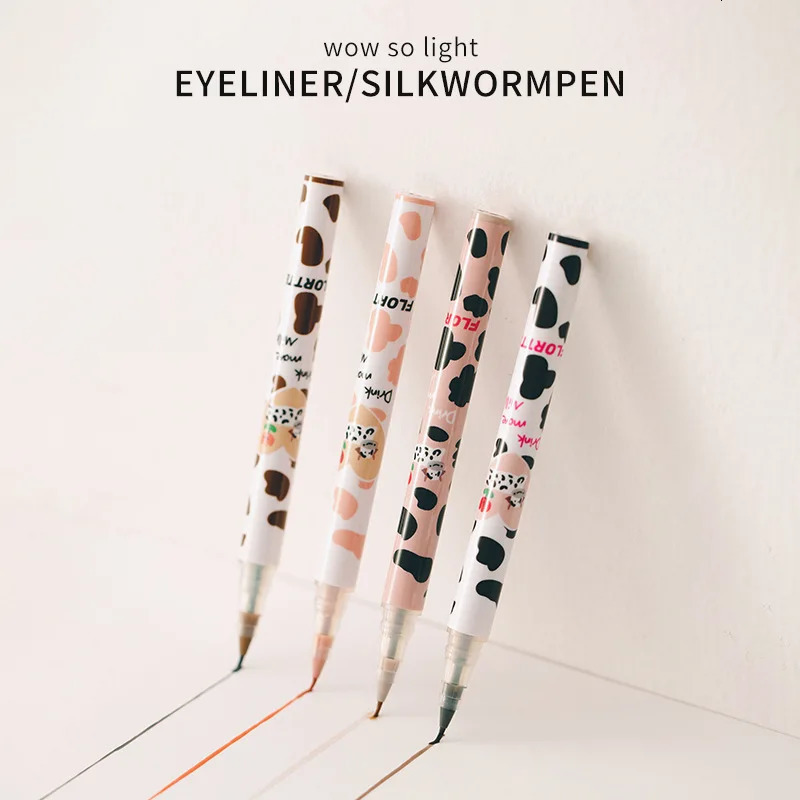 Flortte Ultra-fine Liquid Eyeliner Lying Silkworm Pen Waterproof Long Lasting No Smudging Eye Liner Applicator Pencil 250704