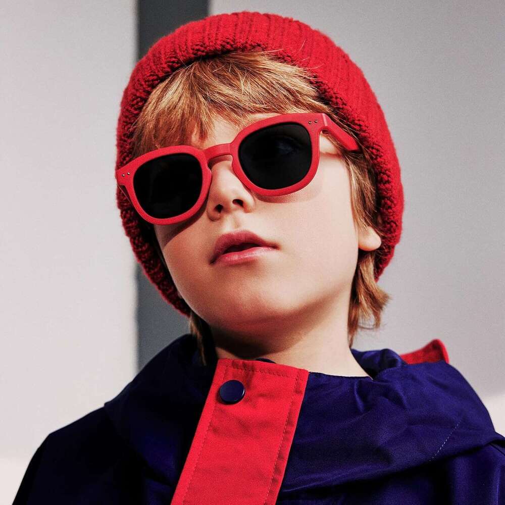 Polarized 3 Kids Square Sunglasses TPEE Rubber Flexible Frame for Boys Girls Toddler Age 3-12, 100% UV400 Protection 3-12, 100%