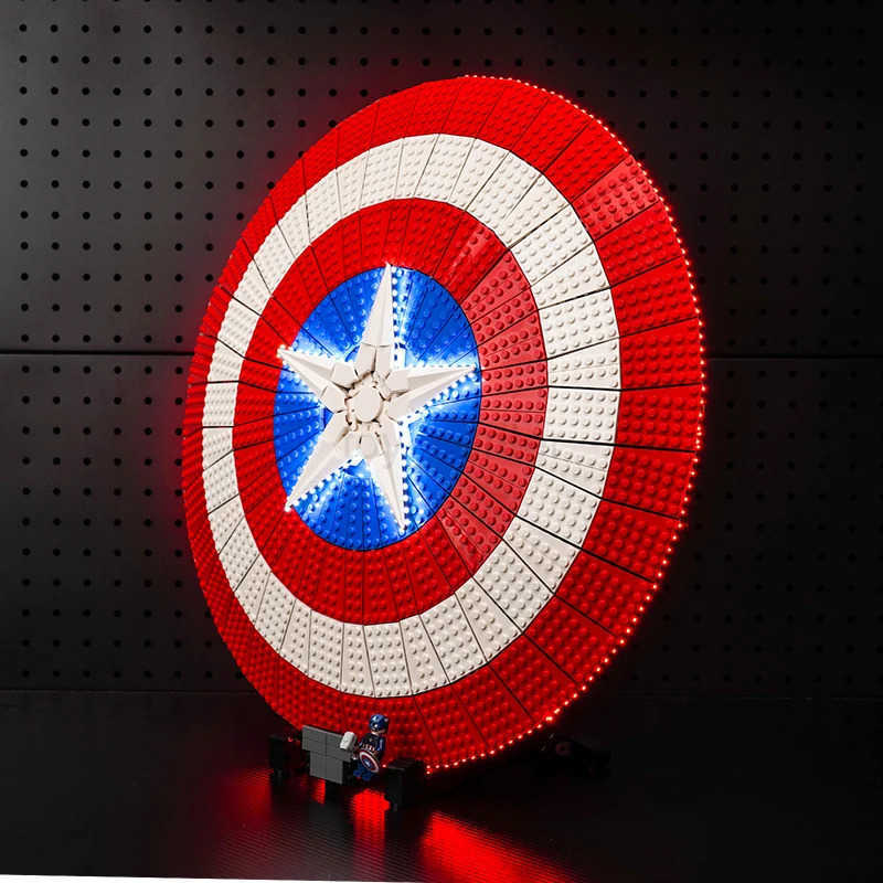 DISNEY 76262 Lazishi LED Light Set is suitable for Captain Americas Shield building blocks (only including lighting accessories) W20250704
