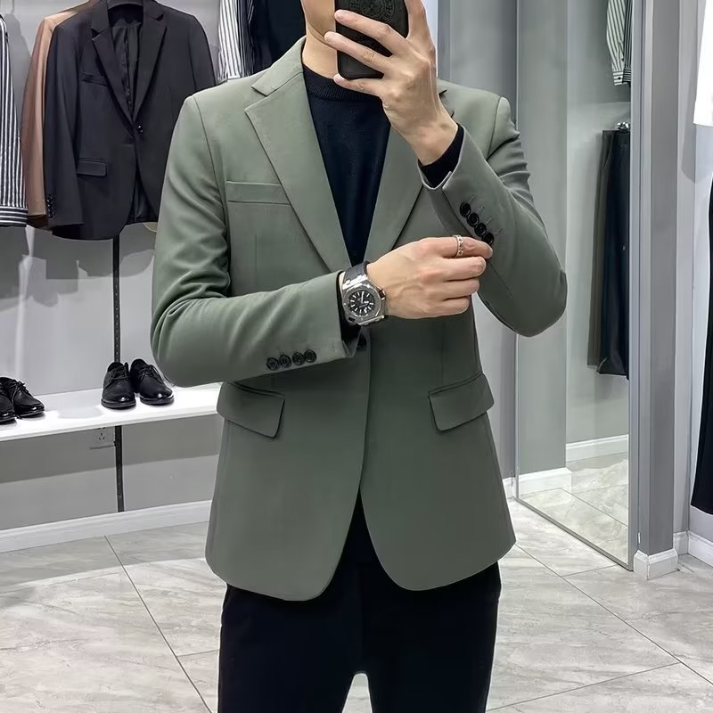 H775Men's suits spring and autumn thin style non-iron slim suit business casual jacket