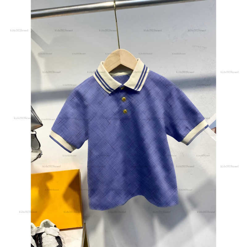 Classics Short sleeve Polo shirt Multi-color texture design baby lapel tee kids designer clothes child tshirt boys girls T-shirts A226X07N056