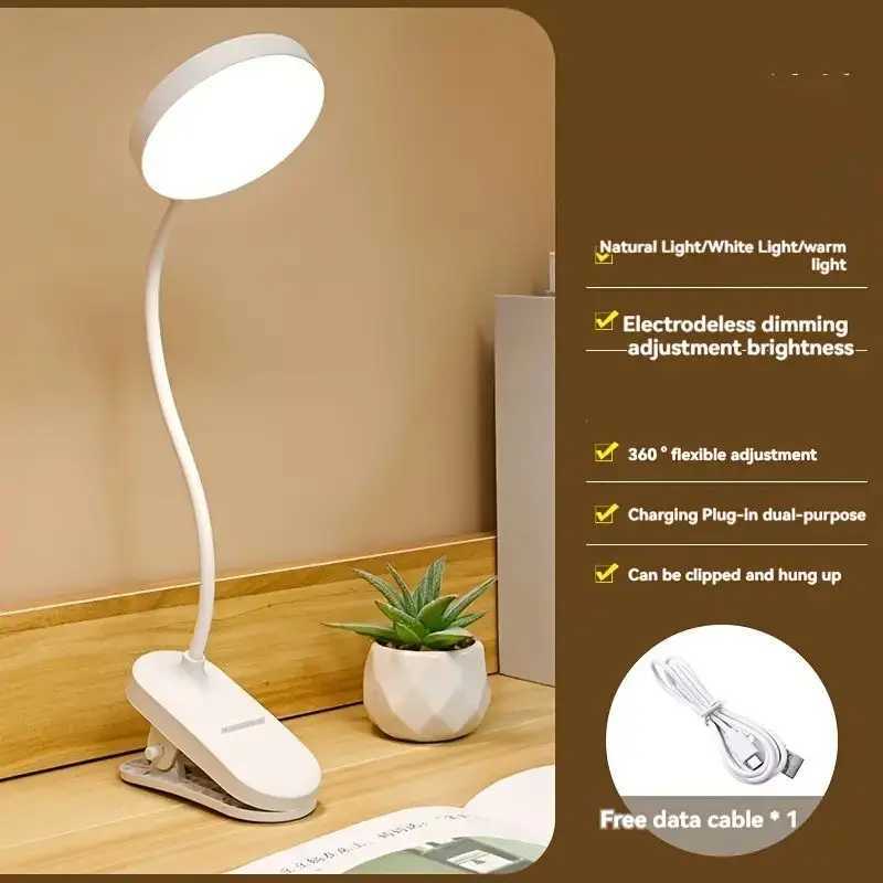 LED Desk Lamp with Touch Control - Rechargeable Adjustabl Eye Protection Reading Lamp Desk Lamp for Students Home Office UseXJ250703