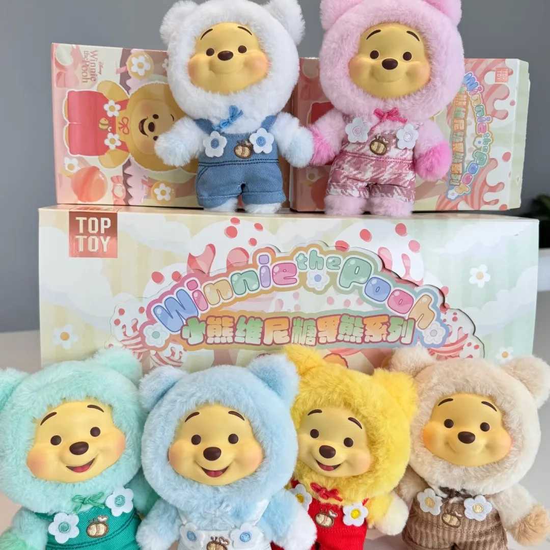 Disney 2025New Genuine Disney Blind Box Winnie The Pooh Series Vinyl Face Pendant Pupu Bear Doll Fashion Trend Toy Kids Customized Gift Z250703