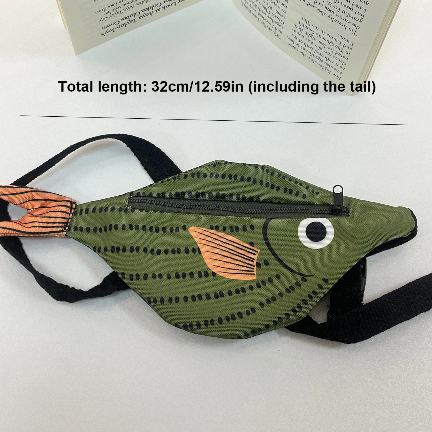 Adorable Tropical Fish Waist Pack for Kids Green Water-Resistant Coin Purse Crossbody Bag for Boys Girls 250702