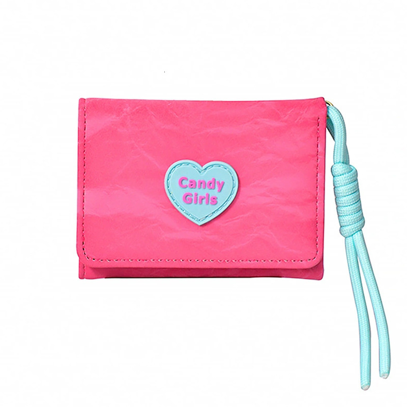 Free Shipping Designer Bag Trend New Style Small Chanel Women's Card Holder High-end PU Leather Short Coin Purse Wallet