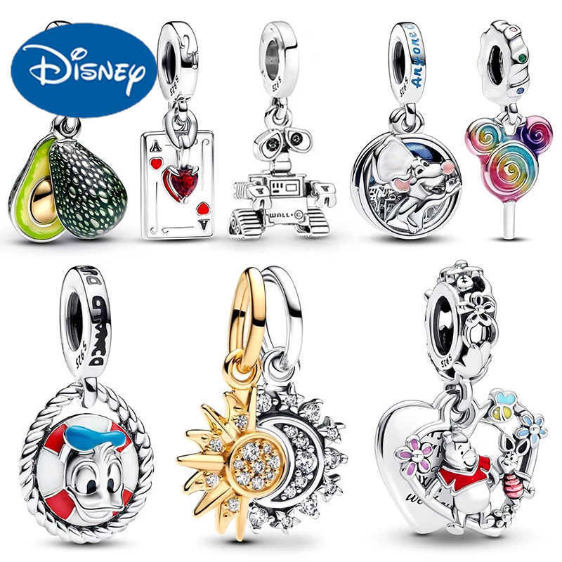Disney Wall-E Robot Winnie the Pooh Pendant Charm Bead Fit Bracelet Bangle Necklace Women Luxury DIY Jewelry Party Festival Gift W20250704