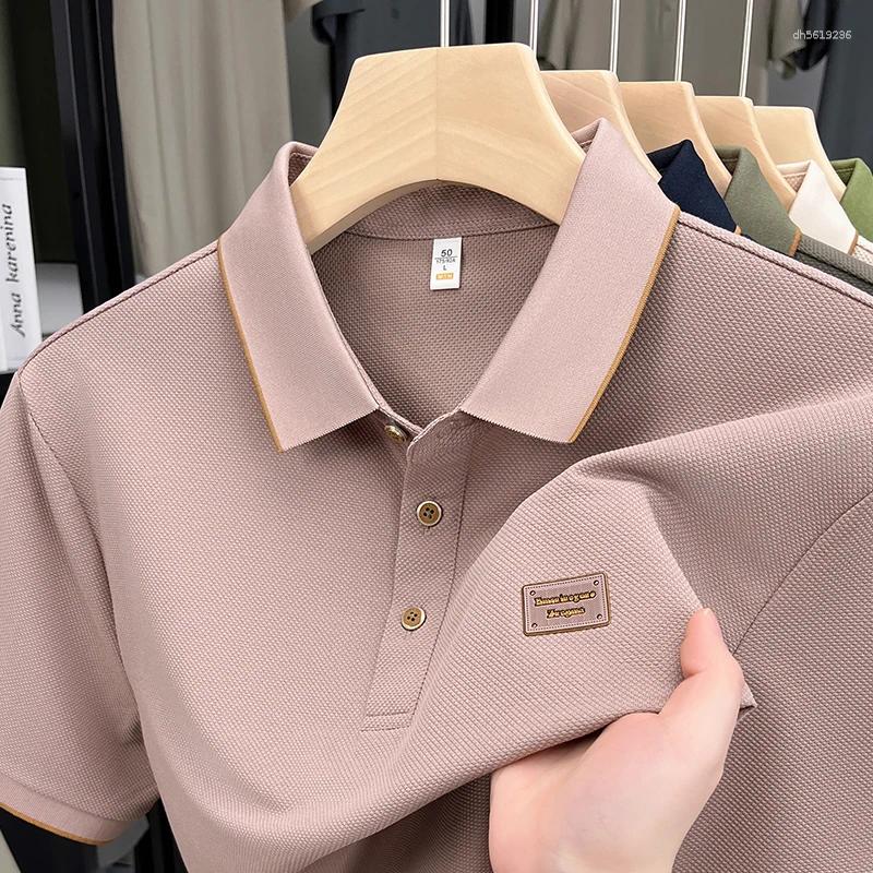 Designer Men's Polos High-end Quality Polo Shirt Lapel Letter Print T-shirt Breathable Short Sleeve Summer Korean Business Fashion Trend M-3XL