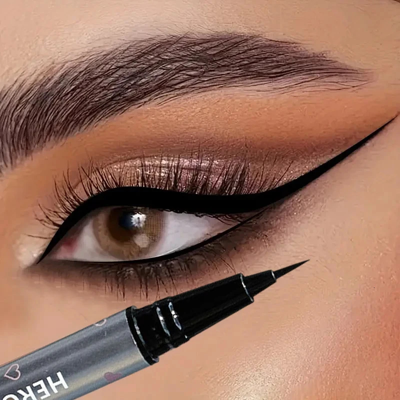 0.01mm ultra-fine precision waterproof liquid eyeliner black quick-drying anti-smudge anti-sweat long-lasting eye-slimming 250704