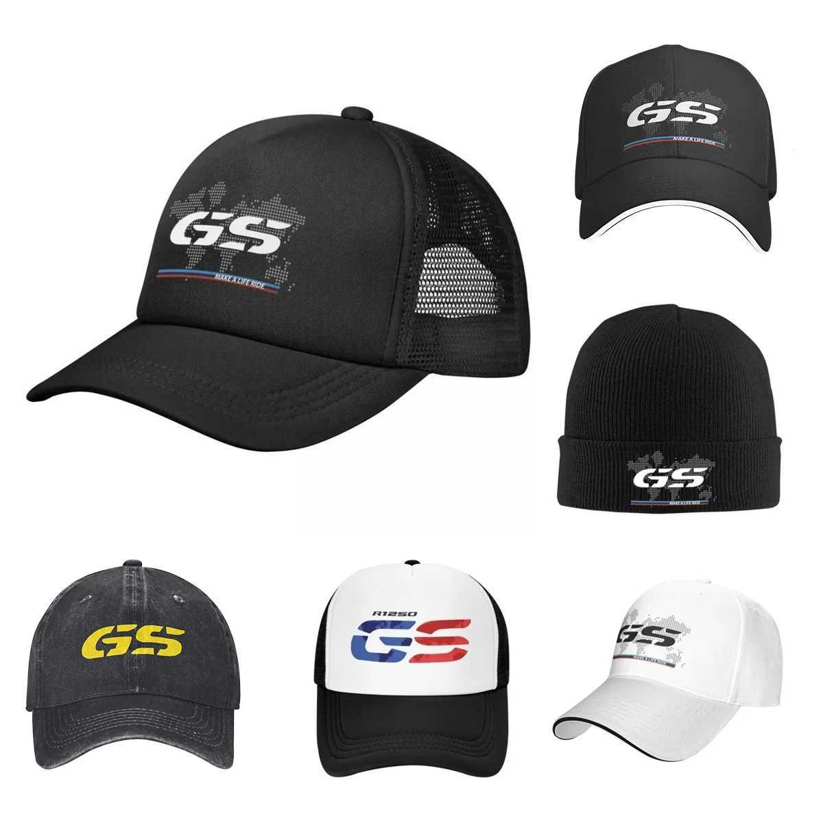 GS World Map Motorcycle Trucker Hat Adt Fashion Hats Sun Caps Fishing Hat Breathable Polter Mesh Baseball Caps Summer X250704