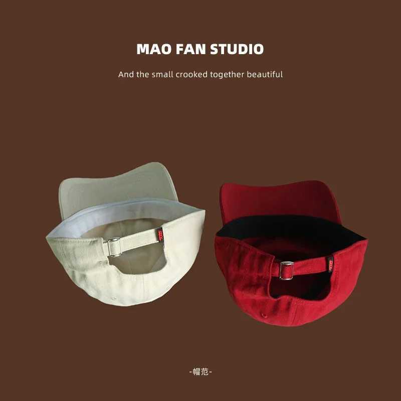 Brown Peaked Cap Mens and Wens Summer Fashion Casual Retro Soft Top Baseball Cap Small Sun Protection Hat X250704