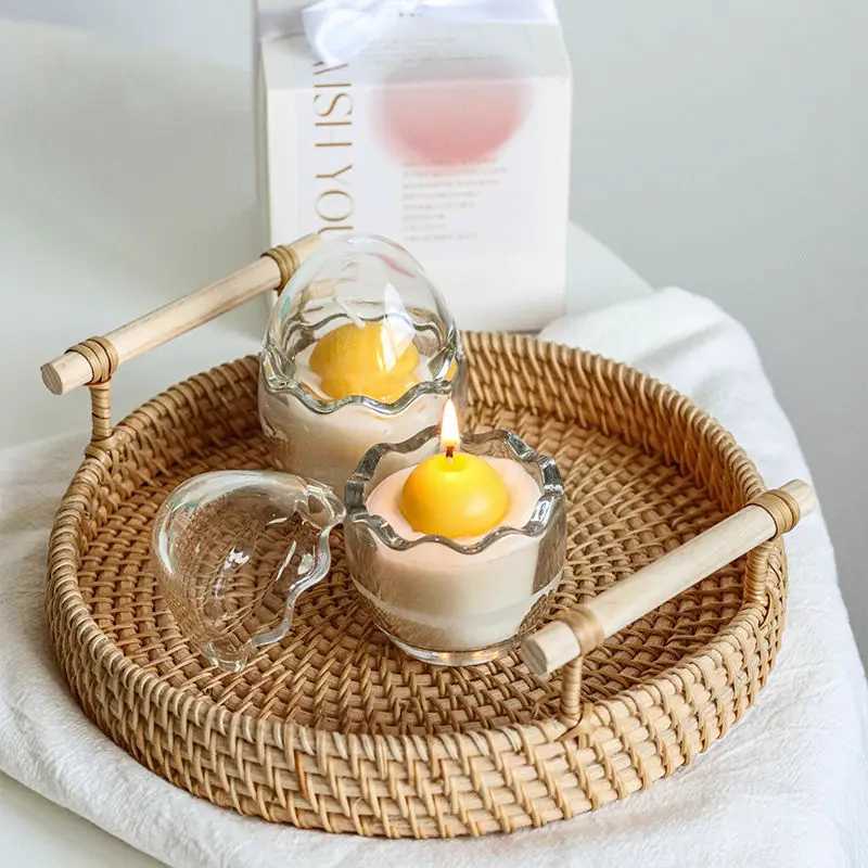 Ins Style Handmade Eggshell Candle Aromatherapy Broken Egg Art Niche Design Candle Home Decoration Birthday Gift for Classmates W250704