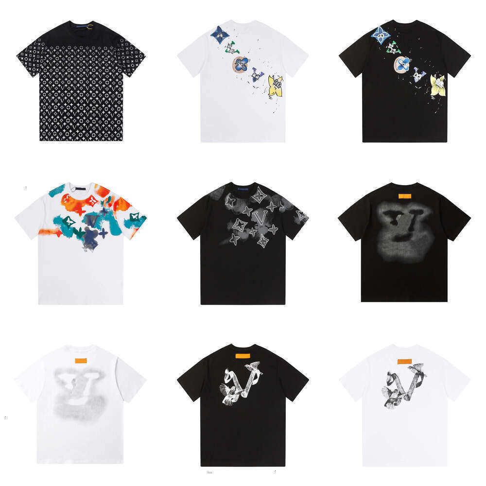 lvs shirt luxury Brand Cotton sweatshirt mens tshirt embroidery short sleeve T-shirt designer tshirt men women crew neck tshirts oversize pullover tee 8ea