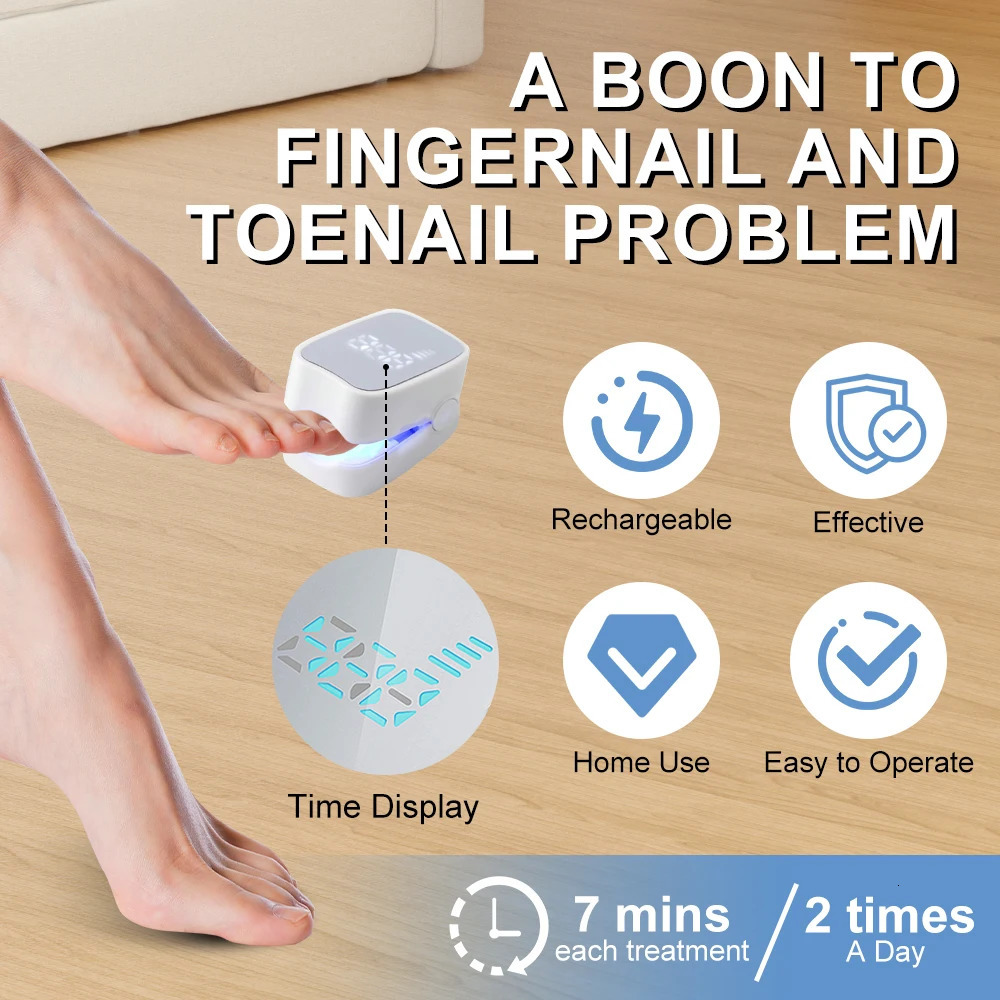 Nail Fungus Treatment UV LED Lamp Laser Device for Cleaning Onychomycosis USB Charge UV Light for Nail Sterilize Repair Care 250627