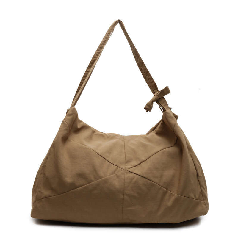 New Tote Nylon Solid Color Crossbody Student Minimalist Large Capacity High-end Feel Women's Shoulder Bag Fashion Versatile