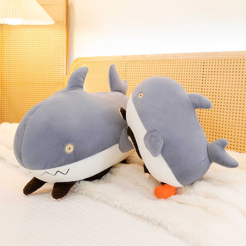 New Shark Labubu Plush Pillow Doll Bubble Plush Toy Claw Machine Doll L250704{category}