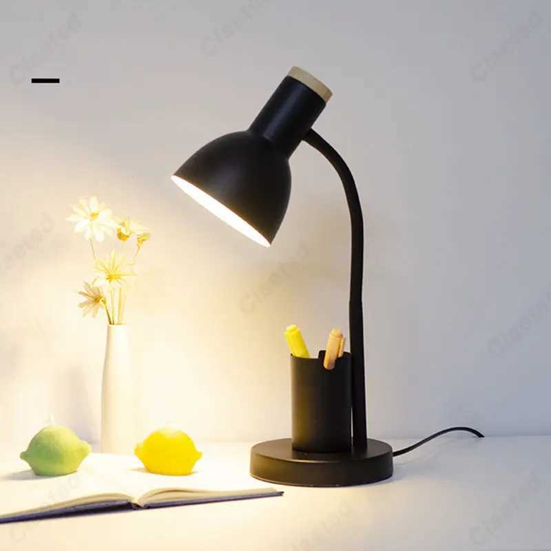Creative Desk Lamp With Pen Holder Nordic Cute Light Neat Table Room Desks Computer Offices Baby Night Decoration BedroomXJ250703