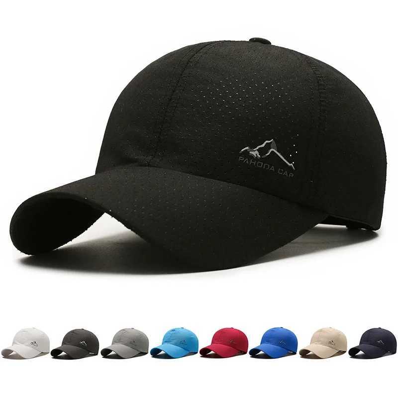 Summer Breathable Mesh Quick Drying Men Wens Baseball Cap Outdoor Sports Travel Fishing Climbing Cycling Runnning Hat X250704