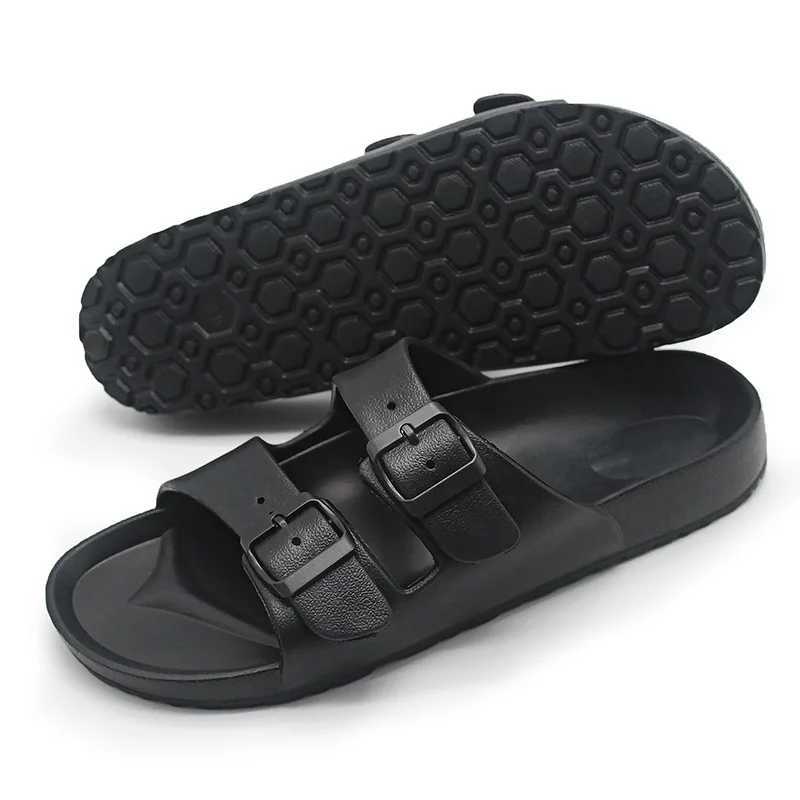 Comwarm Womens Fashion Summer Slippers New Outdoor Soft Sole Non-slip Beach Sandals Casual EVA Slides Couple House Flat Slippers W250704