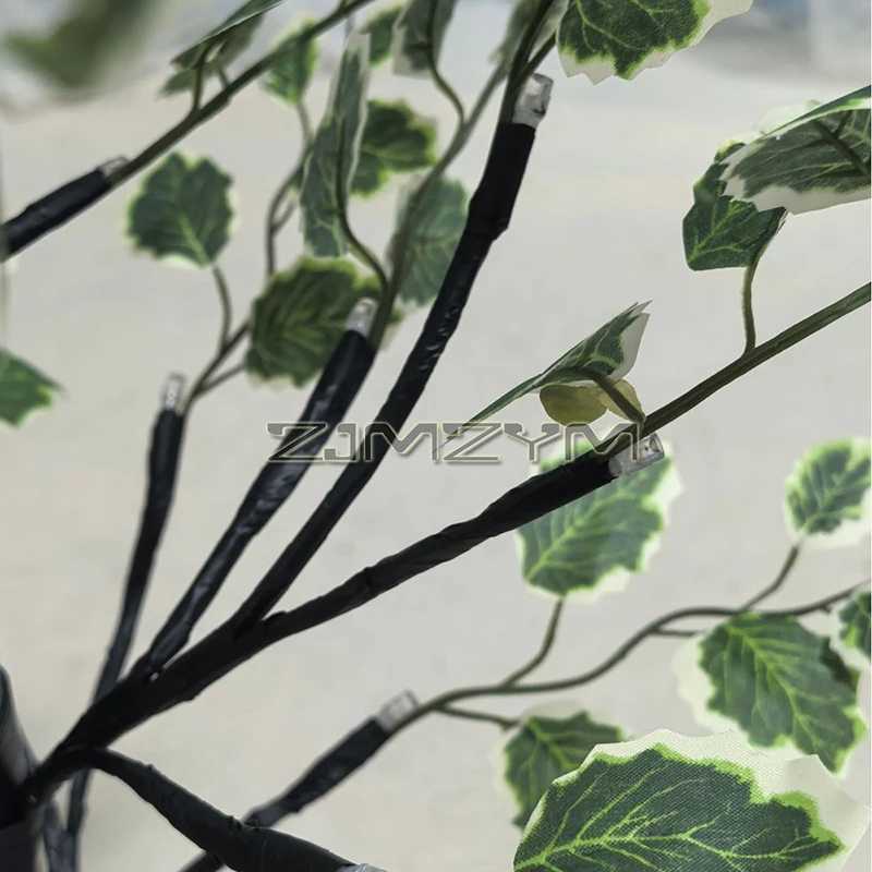 LED Tree Light Tabletop Bonsai Leaves Tree Lamp Battery/USB Operated Centerpiece Tree Light for Christmas Home Wedding Decoration XJ250703