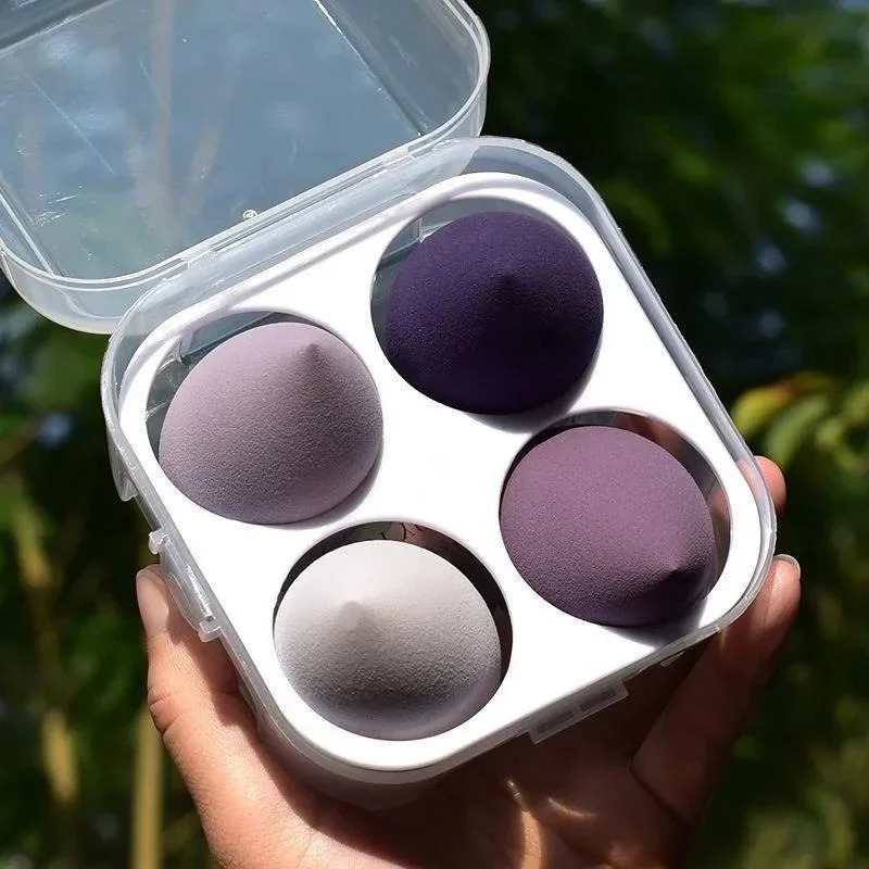 4Pcs Makeup Sponge Professional Cosmetic Puff for Foundation Beauty Make Up Blender Powder Wet and Dry Combined Accessories Tool 250625
