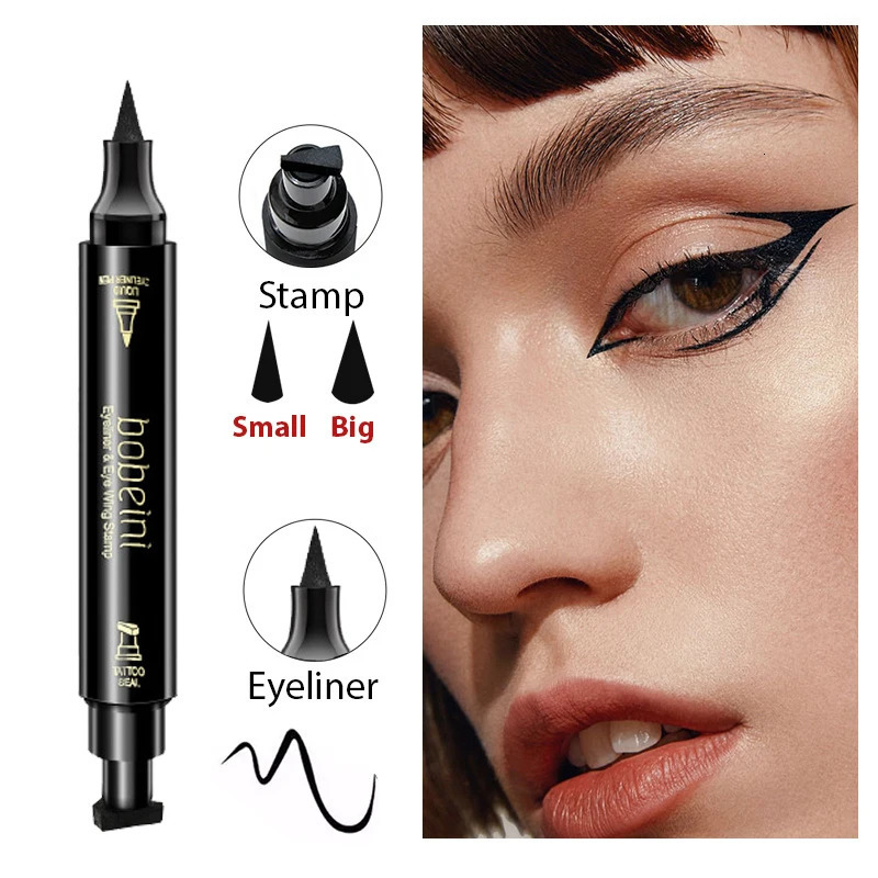 High Quality Stamp pen Easy-On Mineral Liquid Eyeliner Pen Quick-Drying Smudge-Free for Beginners Eye Makeup 250704